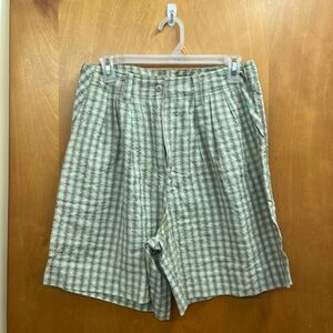 Melbourne vintage Plaid Flat Front Shorts